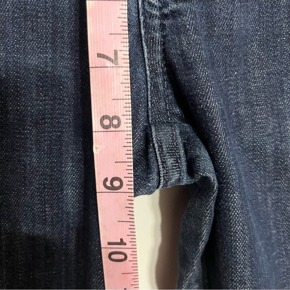 7 For All Mankind The Lexie Women's 27 Petite Dark Wash Blue Denim Bootcut Jean - Picture 6 of 9